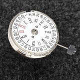 Double Calendar Crown At 3 Mechanical for MIYOTA 8205 Watch Movement Repair Parts(Sier)
