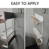 Kitchen Organizer Decorative Shelves Metal Storage Rack Magnet Fridge Shelf Spice Hang Racks Wall-mounted No Drilling