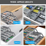Multi-Level Drawer Organiser Storage Case for Necklace Earrings Ring Cosmetics Boxes Women Jewelry Display Rack