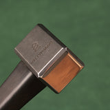 440C Steel Hardness HRC57 MINI 29x25MM Square Hammer CNC Chamfered Blackened Stonewashed With Ebony Handle 280G