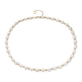 S925 Sterling Silver Baroque Pearl Necklace Female