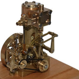 M31 1.8CC Mini Retro Vertical Single-Cylinder Reciprocating Double-Acting Steam Engine Model Toys with Speed Reducer