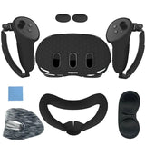 7pcs Accessories Set VR Front Shell Protector Controller Grips Anti-Scratch Protective Cover Washable for Meta Quest 3