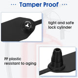 1000 Pcs Plastic Tamper Fire Extinguisher Security Tags Seals Safety Numbered Zip Ties Labels Black