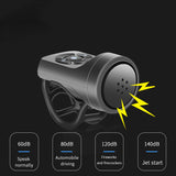 ESLNF Bicycle Rechargeable Bike Motorcycle Electric Anti-theft Horn Loud Alarm Ring Bell Road Cycg Accessories