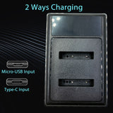 EN-EL19 LCD USB Dual Battery Charger For Nikon S3100 S3600 S3700 S4100 S4150 S4200 S4400 S5300 Digital Camera