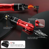 WTK197 Tattoo Wormhole Tattoo Pen Set Tattoo One-body Needle Color Power Tattoo Machine