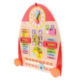 Kids Wooden Calendar Board Game Weather Season Time Teaching Clock Toys For Children Early Learning Educational Toy