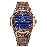 Men Watches ONOLA Fashion Casual Quartz Wristwatches Male Clock Top Brand Luxury Leather Wrist Watches with Calendar