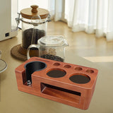 Wooden Filter Tamper Holder - Sturdy Multipurpose Coffee Tool
