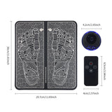 Relief Pain Relax Feet Acupoints Massage Mat Muscle Stimulator Electric EMS Foot Massager with Remote Control