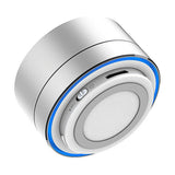 Wireless Mini Super Bass Bluetooth Music Speaker For Mobile Phone Computer Laptop Tablet Sier Grey
