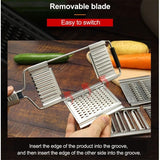 4 in1 Stainless Steel Shredder Cutter Multi-Purpose Vegetable Slicer Cuts Set Manual Fruit Carrot Potato Grater