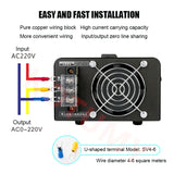 SSR-100A Single Phase Solid State Power 220V 10KW SCR Electronic Voltage Regulator