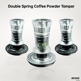 1pc Double Spring Coffee Tamper 30 Ib Coffee Powder Hammer 51/53/58MM Italian Coffee Powder Press Coffee Tools Barista Tools