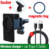 30W Magnetic Wireless Charger for iPhone 15 14 13 12 Pro Max Mini Air Vent Phone Holder Fast Car Charging