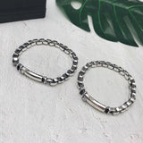Men's And Women's Fashion Glossy Thai Silver Bracelet