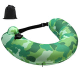 Belt Iatable Ring Portable Swim Trainer Pool Float Travel Neck Pillow for Kids Adults