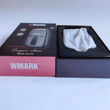 2024 WMARK New NG-984A Oil Head Gradient Whitener Stainless Steel Etched Titanium-plated Two Knife Mesh Blade Clipper