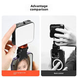 VRIG Led Video On Camera 2500-7500K Mini Vlog Fill Light with Type-C Photography Lighting