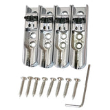 4pc Individual Tailpiece Single String Bridge Bass Guitar Saddles