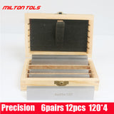 6 Pairs 12Pcs Parallel Pad Gauge Block Alloy Steel CNC Pads Set 120mm x (10-35Mm) for Vice Milg hine Lathe