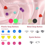 T5 Plastic And With Snaps Pliers Set,Colorful Round,With Metal Snap Buttons For Clothes Sewing,Bibs