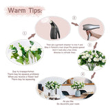 3 Pack Artificial Flowers Fake Silk Rose Decoration Faux Flower Bouquet For DIY Vase Home Wedding Party