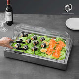 Stainless Steel Food Crisper, Fresh Display Stand, Ice Table, Western Restaurant, Nishiku Raw Meat, Sushi Salmon