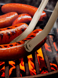 BBQ Stainless Steel Nonstick Sausage Tongs Cookware Long Handle Kitchen Tong For Turning barbecue utensils