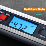NEW 40cm/60cm/80cm Electronic Digital Display Aluminum Alloy Angle Incometer Laser Infrared Magnetic Level Ruler