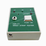 HZR-171 Static Electricity ESD Tester For Anti-static Wrist Strap Electrostatic Ring Ground Wire Connection Detector