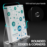 8.5 x 11 Stand Acrylic Brochure Holders Clear Flyer Holder Display Stand, 2 Packs