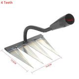 4/5/6/7 Teeth Multifunctional Weeding Hoe Rake Gardening Lawn Rake Grasping Raking Loosening Soil Garden Agricultural Farm