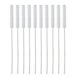 10pcs Vent Brush 2.5mm Professional Nylon Hair Hearing Aid Tube Cleaning Tool Accessory