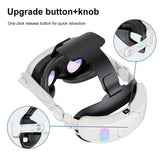 Adjustable 6000mAh Rechargable Battery Head Strap Accessories Comfortable for Meta Quest 3 VR Headset