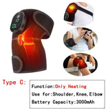 Eletric Temperature Massager Leg Joint Heating Vibration Massage Elbow Shoulder Support Arthritis Relief Thermal Knee Pad