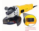 220V 1250W 125mm 115mm Household Electric Angle Grinder Multifunctional Small Grinding Cutting Polishing hine No Saw Blade