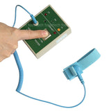HZR-171 Static Electricity ESD Tester For Anti-static Wrist Strap Electrostatic Ring Ground Wire Connection Detector