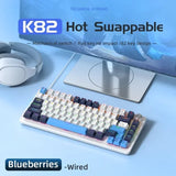 K82 Wired nical Keyboard,75% Layout ,Full Key Hot Swappable,Cool Backlight,Gamer Keyboard,For PC/Windows/
