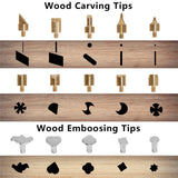 72pcs Wood Burning Pen Set Tips Stencil Soldering Tools Pyrography Crafts Kit Soldering Iron Kit