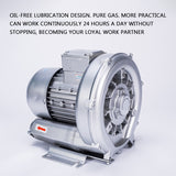 HB-229 high-pressure industrial high-power blowing and suction vortex aluminum alloy low-noise blower