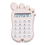High-quality Material Corner Adorable Foot Shape Calculator with 8 Digit Lcd Screen Silicone for Kids