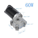 DC 24V 60W 60w/100w High Torque Worm Gear Motor Intelligent Encoder Electric Door Motor for Hotels Automatic Door 220/250RPM