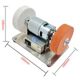 110V-220V Mini hine Table Coarse and Fine Double Wheels Household Electric Grinding Polishing 100W