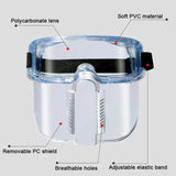 Multipurpose Ergonomic Transparent Protected Shield for Work Polish Welding Dust Oil Splash Resistant Full Face Mask