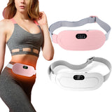 Rechargeable Warm Palace Belt Electric Heating Uterus Menstrual Stohache Waist Massager with 3 Modes for Women