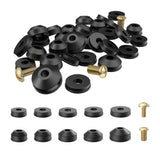 Washers, 58-Pack Flat Beveled Rubber Faucet Washers and Brass Bibb Screws Assortment Replacement Kit