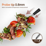98FT BBQ BT Smart Wireless Meat Thermometer - APP Control, 4 Probes for Grilling and Smoking, IPX7 Waterproof Barbecue Thermometer