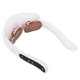 Wireless Neck Massager 15-Gears Strength Lightweight Low Noise Electric Neck Massager for Cervical Spondylosis People for Home